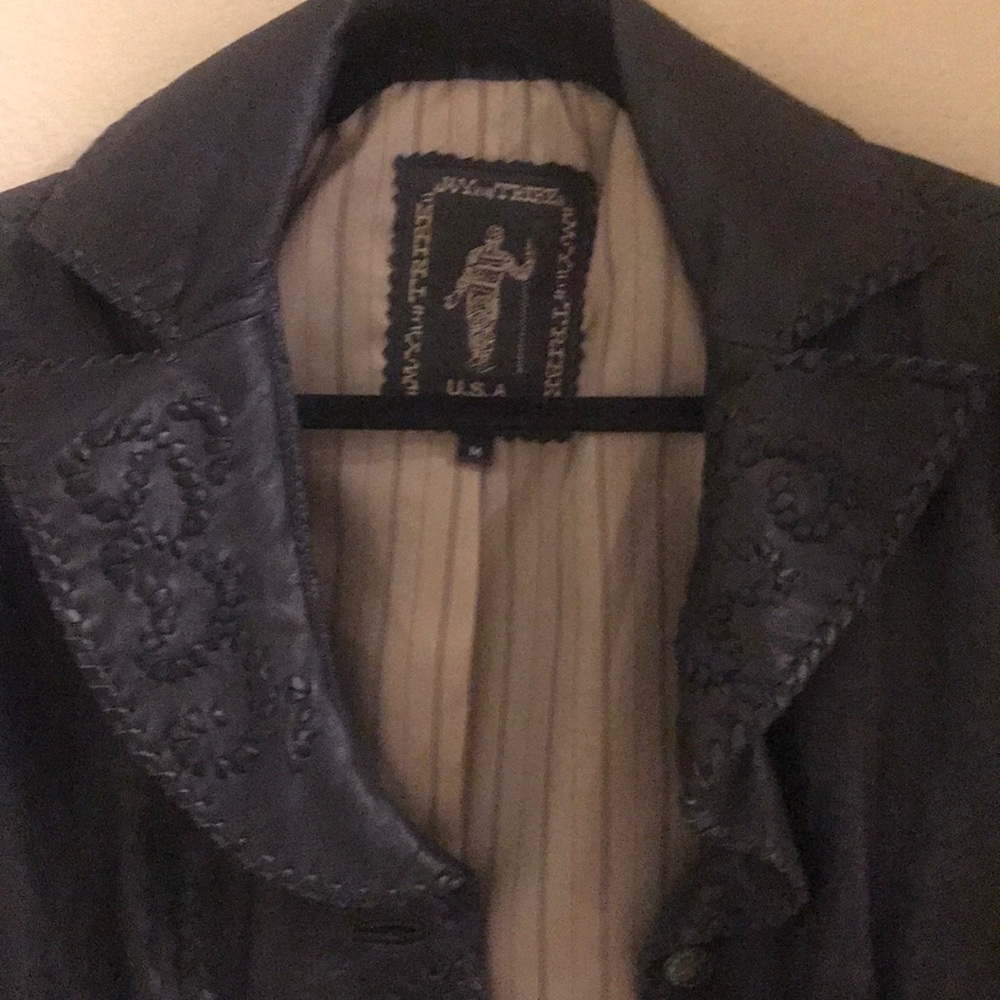 Black Soft Leather Jacket - image 2